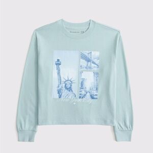 Abercrombie Kids Light Blue Long Sleeve Tee